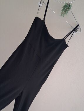 Forever 21 Black Spaghetti Strap Jumpsuit